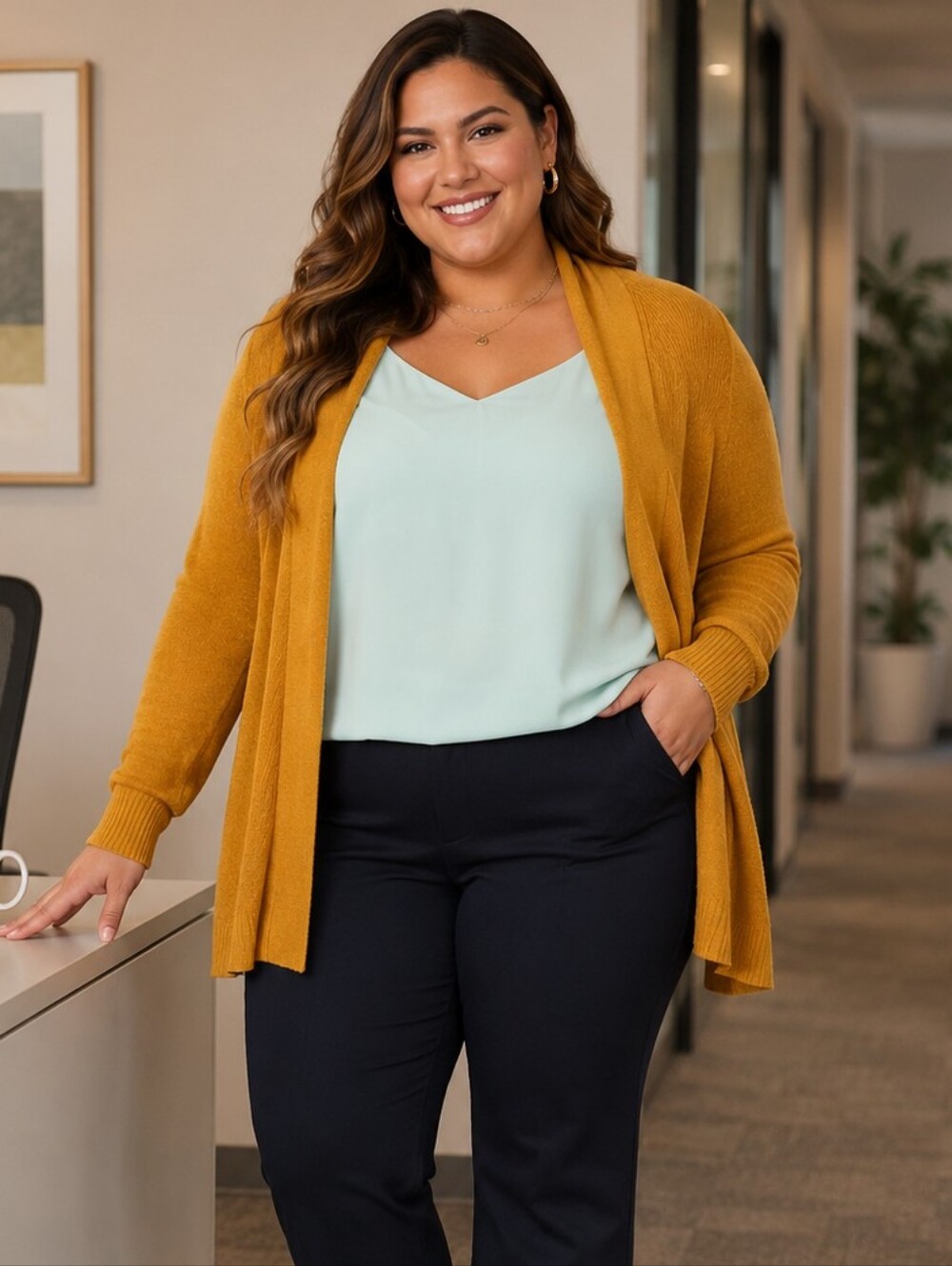 A New Day Gold Cardigan. In EUC